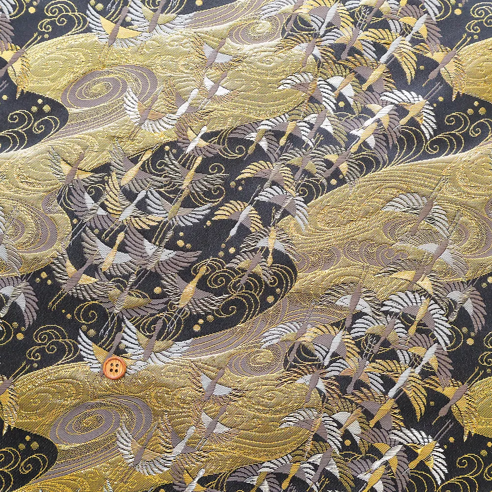 金襴　鶴