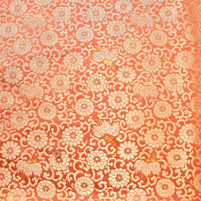 金襴　菊と唐草