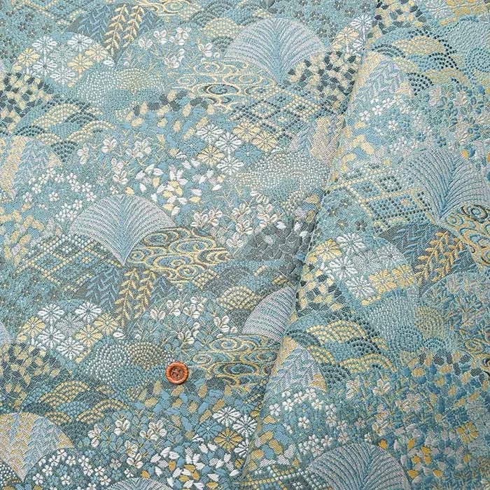 金襴　古紋青海波