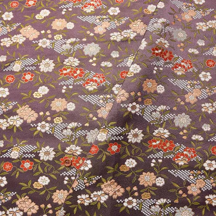 金襴　花と疋田