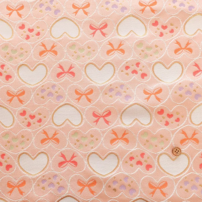 金襴　ハート＆リボン