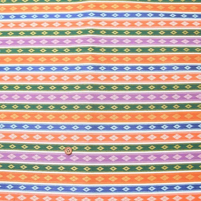 金襴　菱ボーダー