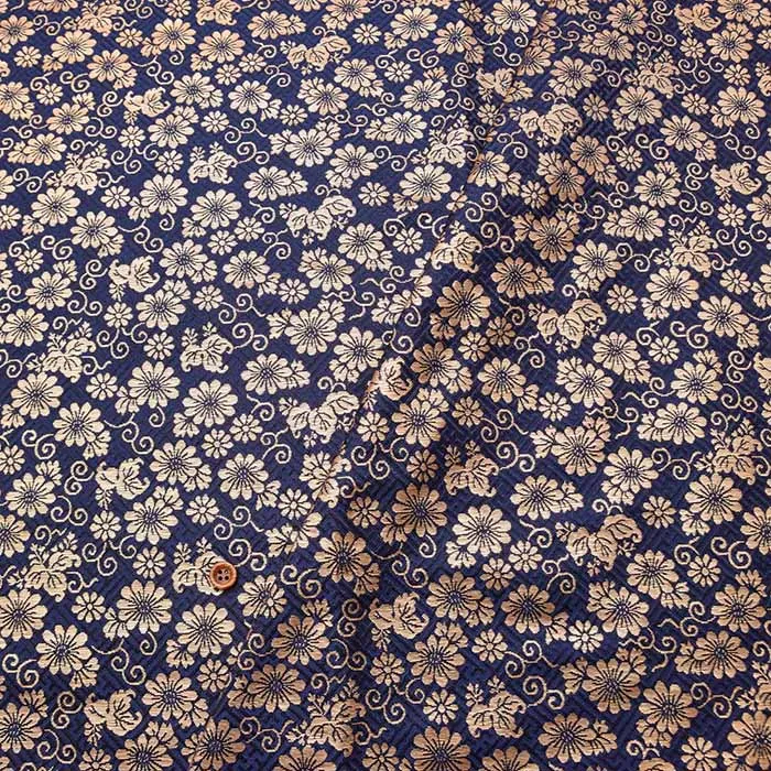 金襴　さや形と菊