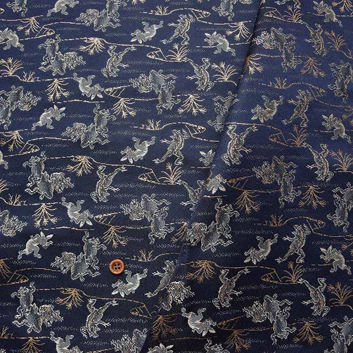 金襴　鳥獣戯画