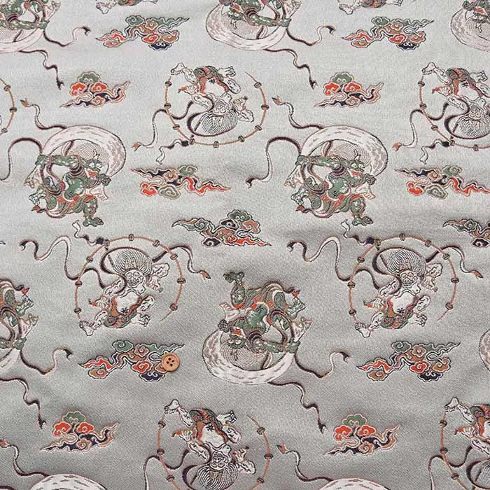 金襴　風神雷神