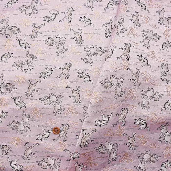 金襴　鳥獣戯画