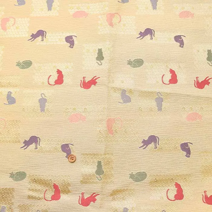 金襴　ネコ肉球