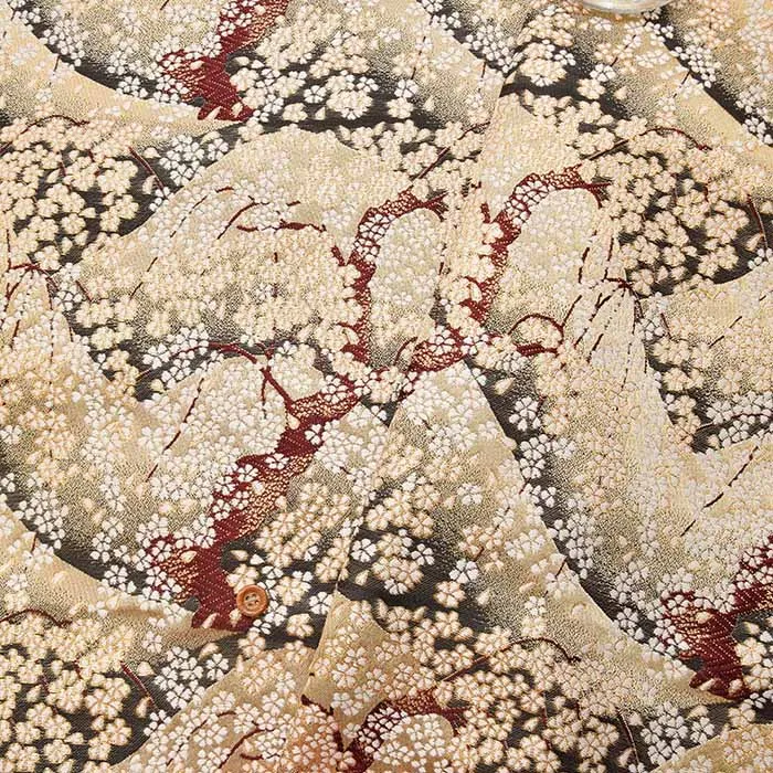 金襴　枝垂れ桜