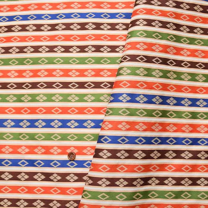 金襴　菱ボーダー