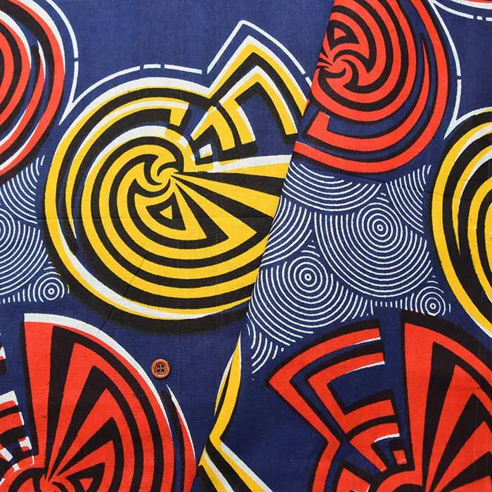 インド製　コットンアフリカンプリント生地