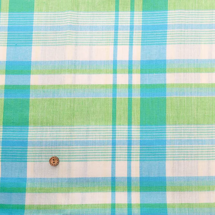 インド製　コットン先染マドラスチェック生地