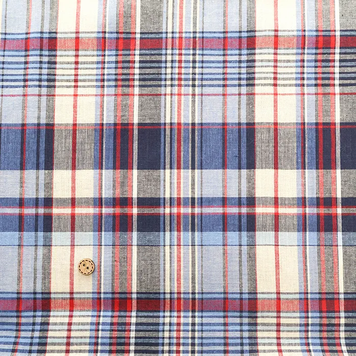 インド製　コットン先染マドラスチェック生地