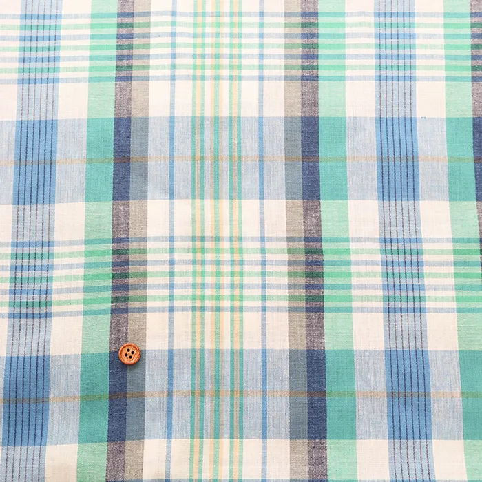 インド製　コットン先染マドラスチェック生地