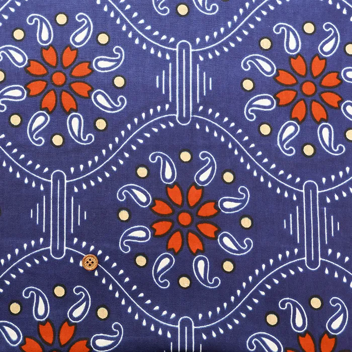 インド製　コットンアフリカンブロックプリント生地