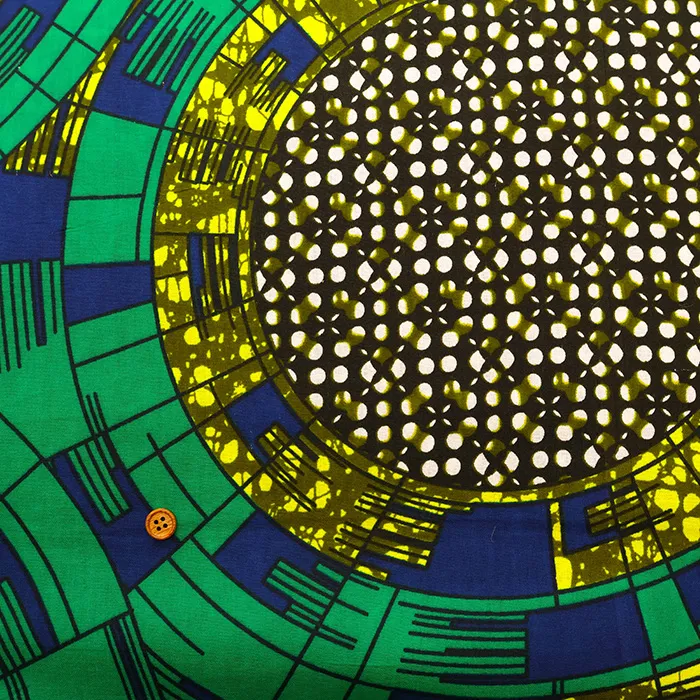 インド製　コットンアフリカンブロックプリント生地