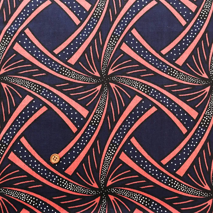 インド製　コットンアフリカンブロックプリント生地