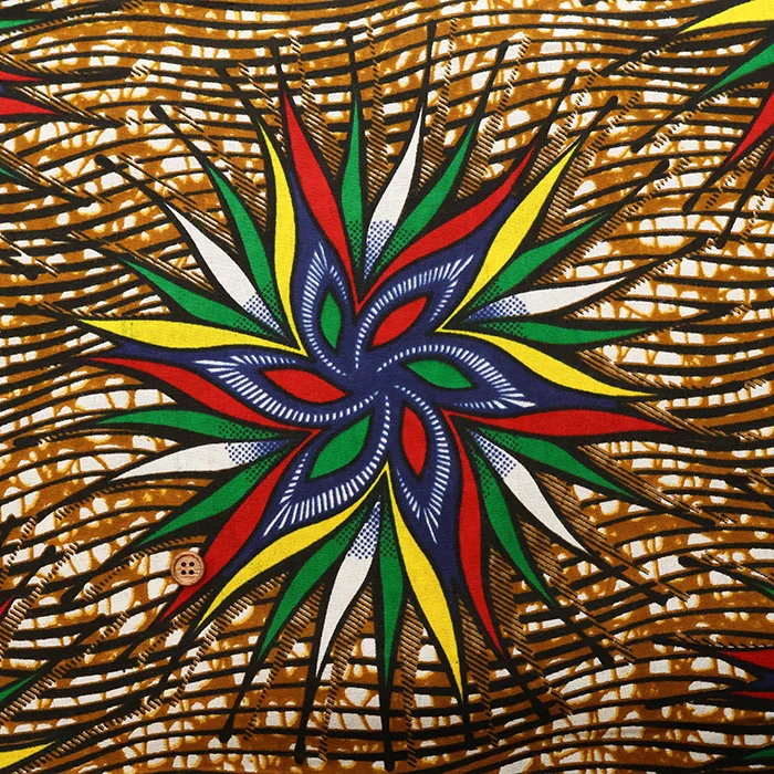 インド製　コットンアフリカンブロックプリント生地