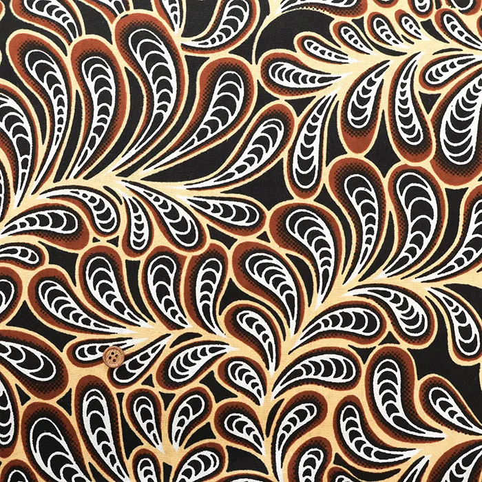 インド製　コットンアフリカンブロックプリント生地