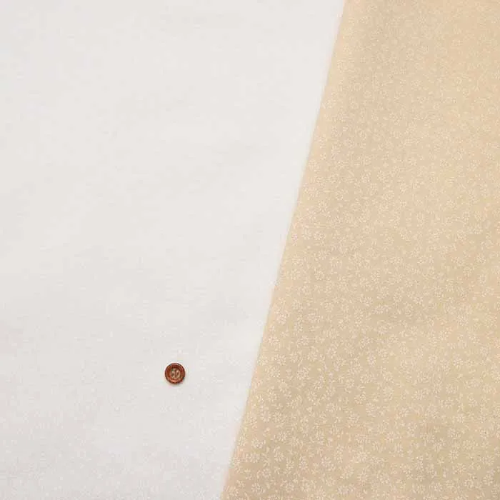 コットンスケアラッカープリント生地　小花