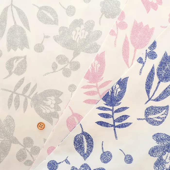 コットン40ブロードプリント生地　フラワー