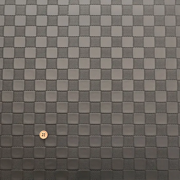 合皮型押し生地　市松