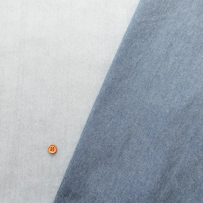 中国製　コットン5オンスソフトデニム生地　無地