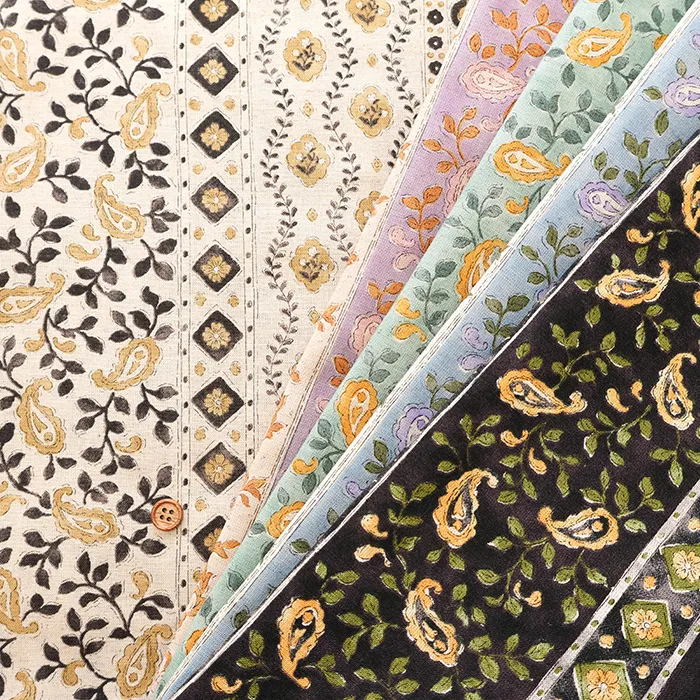 エアータンブラー加工　C/Lシーチングプリント生地　~まるこパーツ~　フラワーストライプ