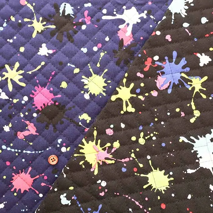 コットンオックスプリントキルト生地　スプラッシュ（全針）