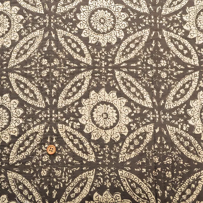 インド製　コットンブロックプリントキルト生地