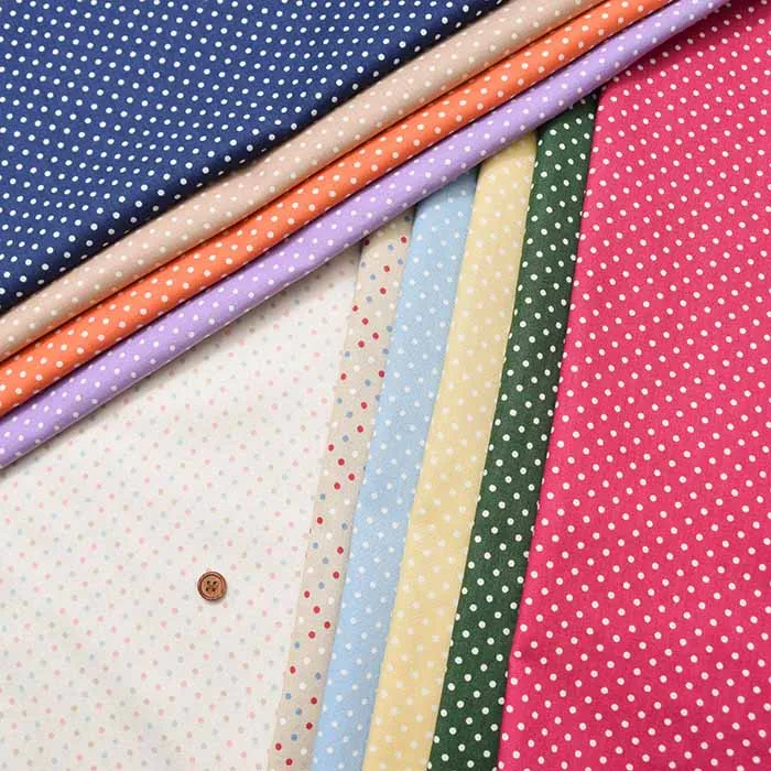 コットンスケアプリント生地　ドット