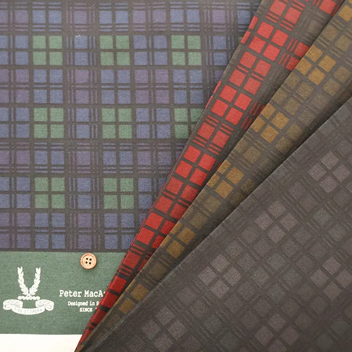 コットンツイルプリント生地　Peter MacArthur Black watch