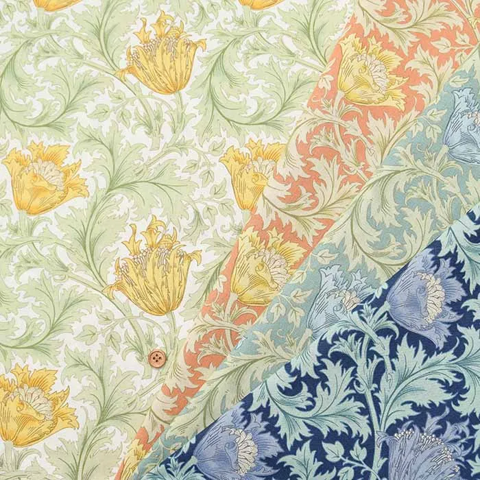 コットンプリント生地　V&A William Morris Anemone
