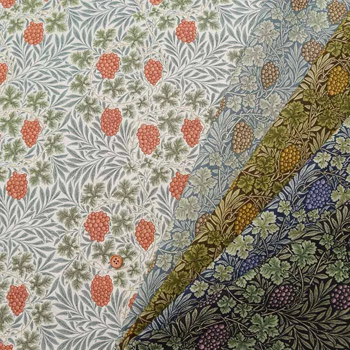 コットンプリント生地　V&A William Morris Vine