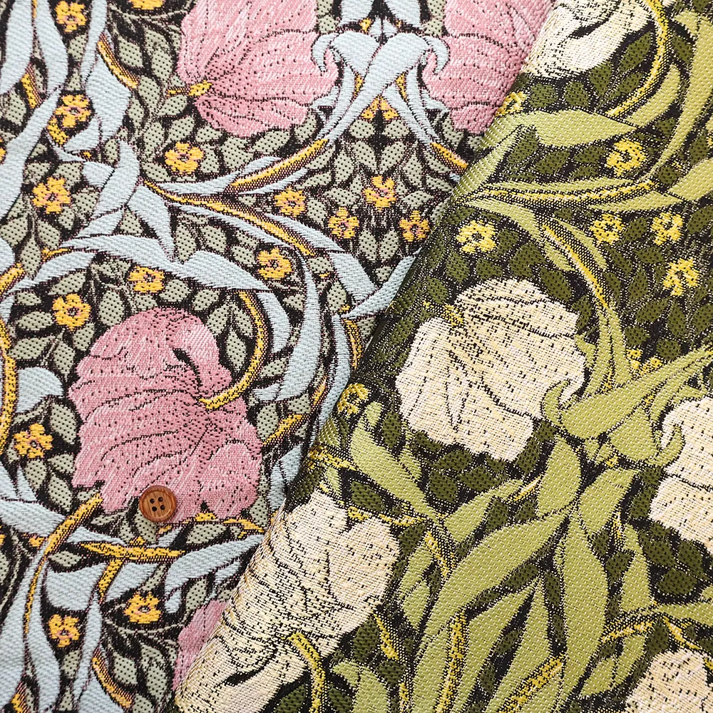 中国製　ポリエステルゴブラン生地　V&A William Morris　Pinpernel