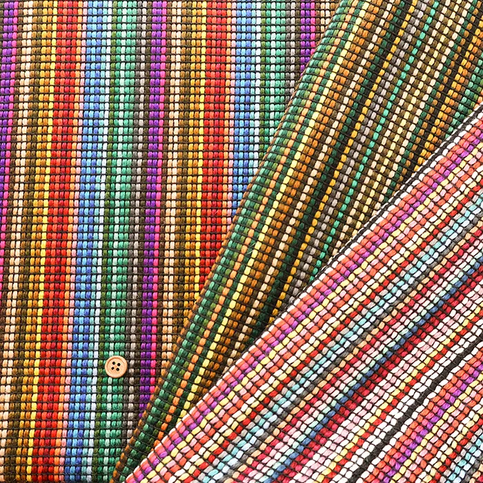 山梨県産　アクリルファンシーストライプ生地