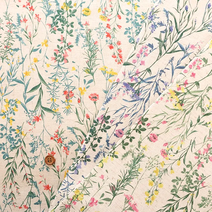 C/Lシーチングプリント生地　フラワー