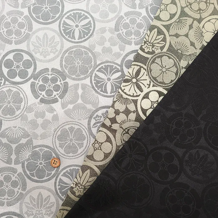 T/Cジャガード生地　家紋