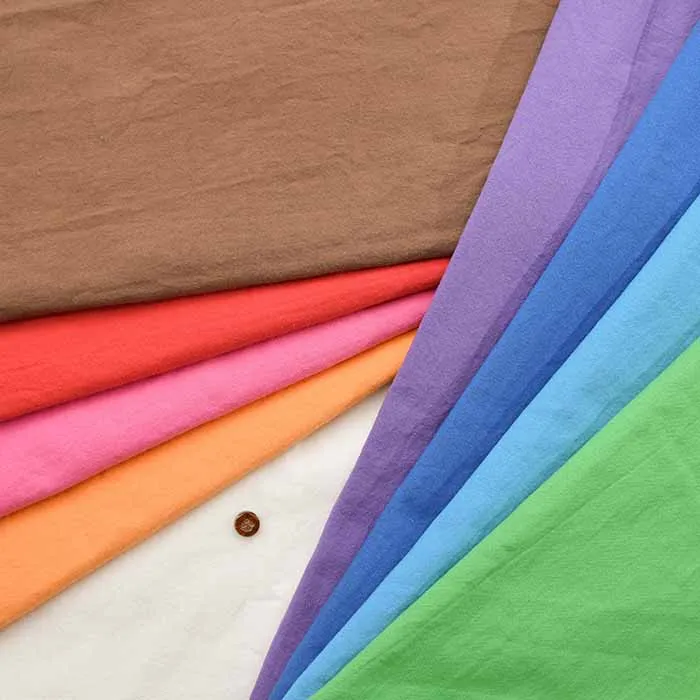 moana cotton fabric　コットンシーチングトリプルワッシャー生地　無地