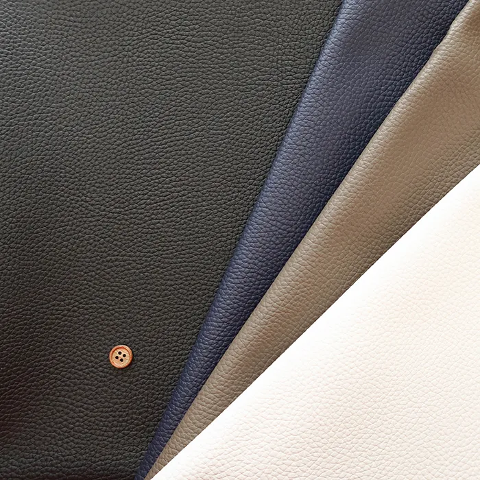 中国製　エンボスレザー生地　無地