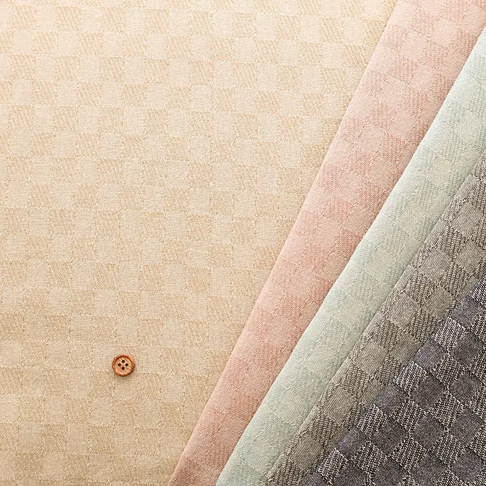 新潟　先染チェック生地