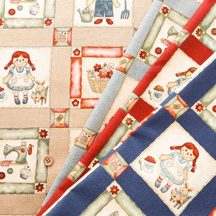 コットンスケアプリント生地　John&Emily GRACE