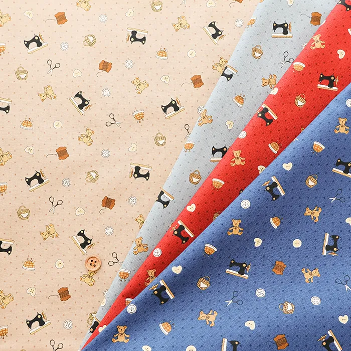 コットンスケアプリント生地　GRACE