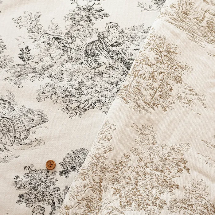 フランス製　T/Cジャガード生地　SAFECO Juy風