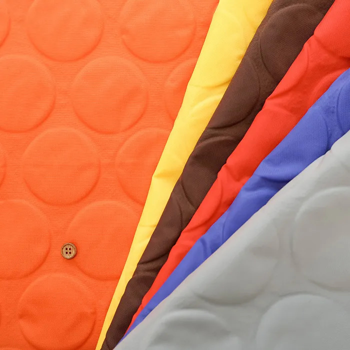 撥水加工　ナイロンオックス生地　ドット(2-080-dot210-12-337)