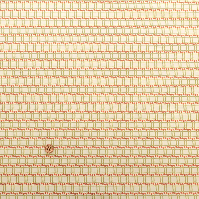 韓国製　コットンブロードプリント生地　MAISON bornne BY BENEBENE　格子