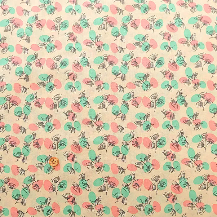 韓国製　コットン60ローンプリント生地　MAISON bornne BY BENEBENE　わたげ