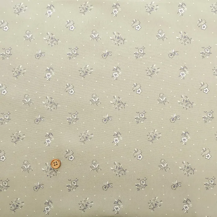 韓国製　コットン60ローンプリント生地　MAISON bornne BY BENEBENE　ドットフラワー