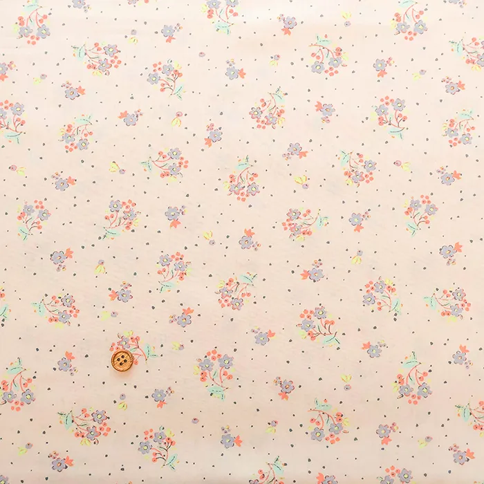 韓国製　コットン60ローンプリント生地　MAISON bornne BY BENEBENE　花束