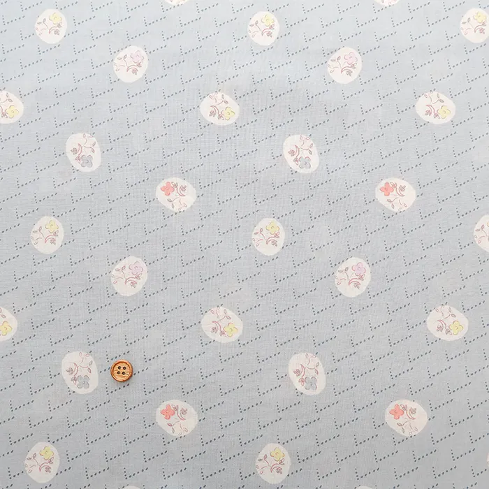 韓国製　コットン60ローンプリント生地　MAISON bornne BY BENEBENE　シンプルフラワー