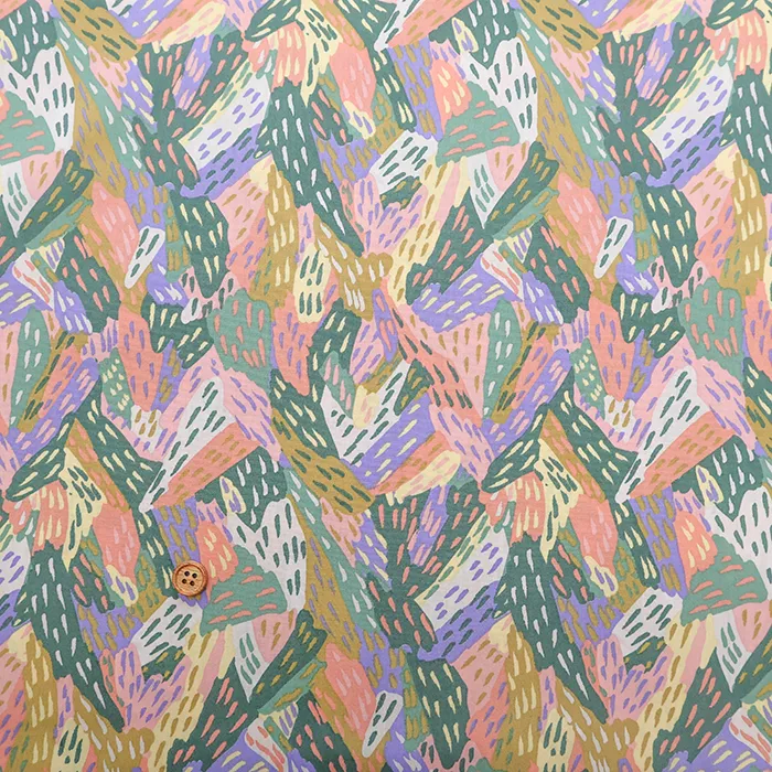 韓国製　コットン60ローンプリント生地　MAISON bornne BY BENEBENE　フォレスト